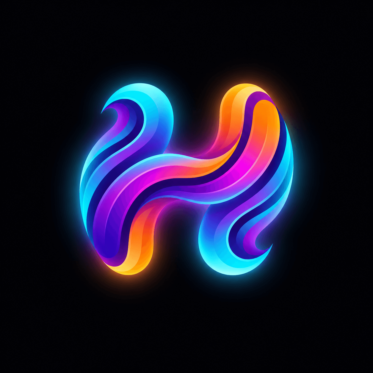 HYPNIX H symbol in colorful ribbons