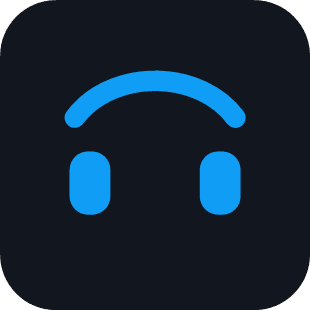 XM Studio blue headphones icon